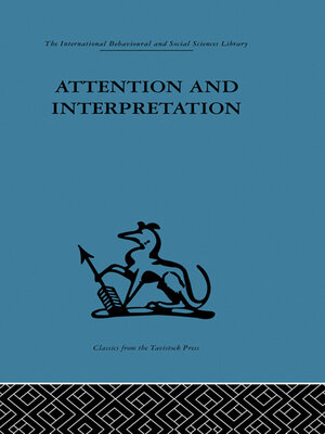 cover image of Attention and Interpretation